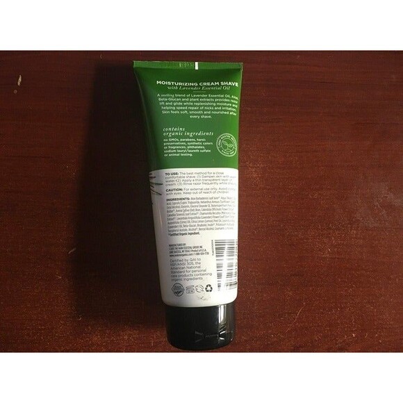 Avalon Organics Nourishing Lavender  Moisturizing Cream Shave 8oz - NEW - Picture 2 of 6